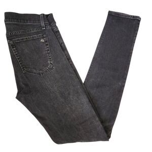 rag & bone Mens Standard Issue Fit 1 Skinny Leg Distressed Full Button Jeans 34